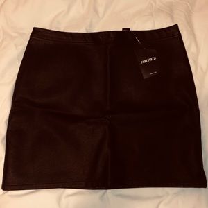 NWT Forever 21 leather skirt